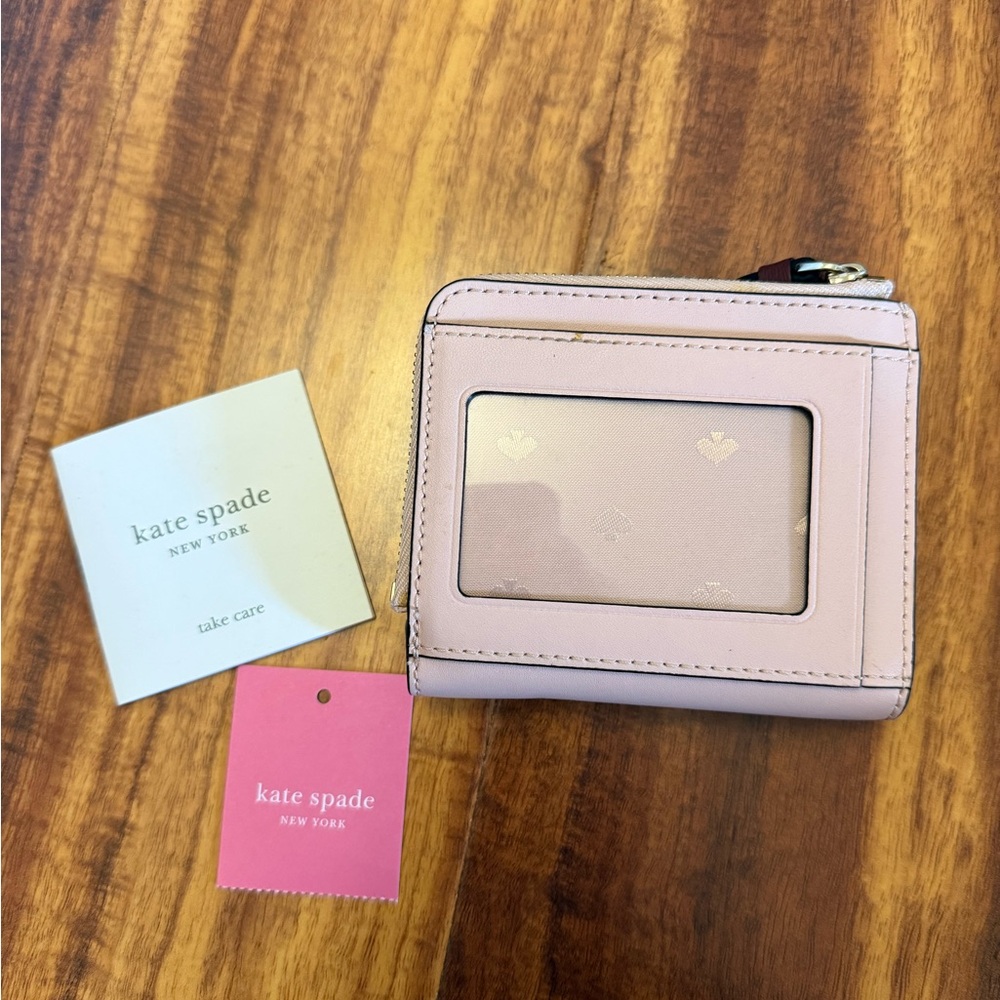 🌼BOGO🌼 Kate Spade Pink and Brown Key Card Holder with Dog Design - Picture 2 of 5